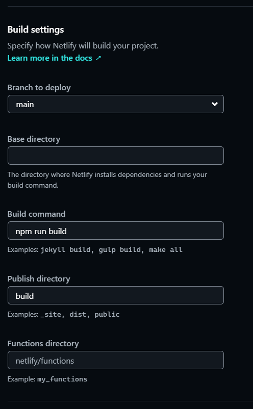 Netlify Configuration